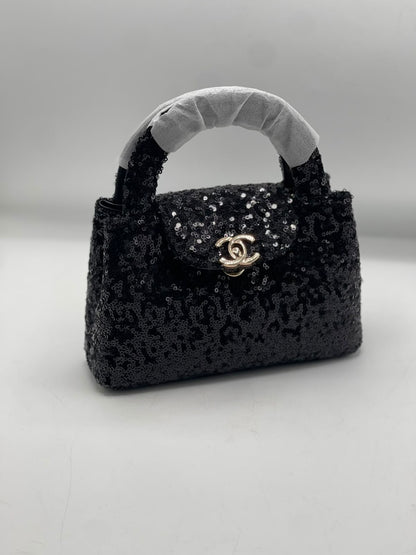 Chanel Mini Nano Kelly Sequin Bag