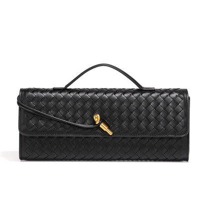 Bottega Veneta Andiamo Black Long Clutch With Box