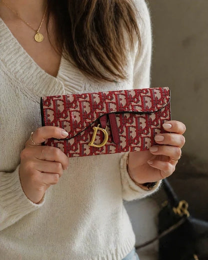 Dior Saddle Wallet on Chain