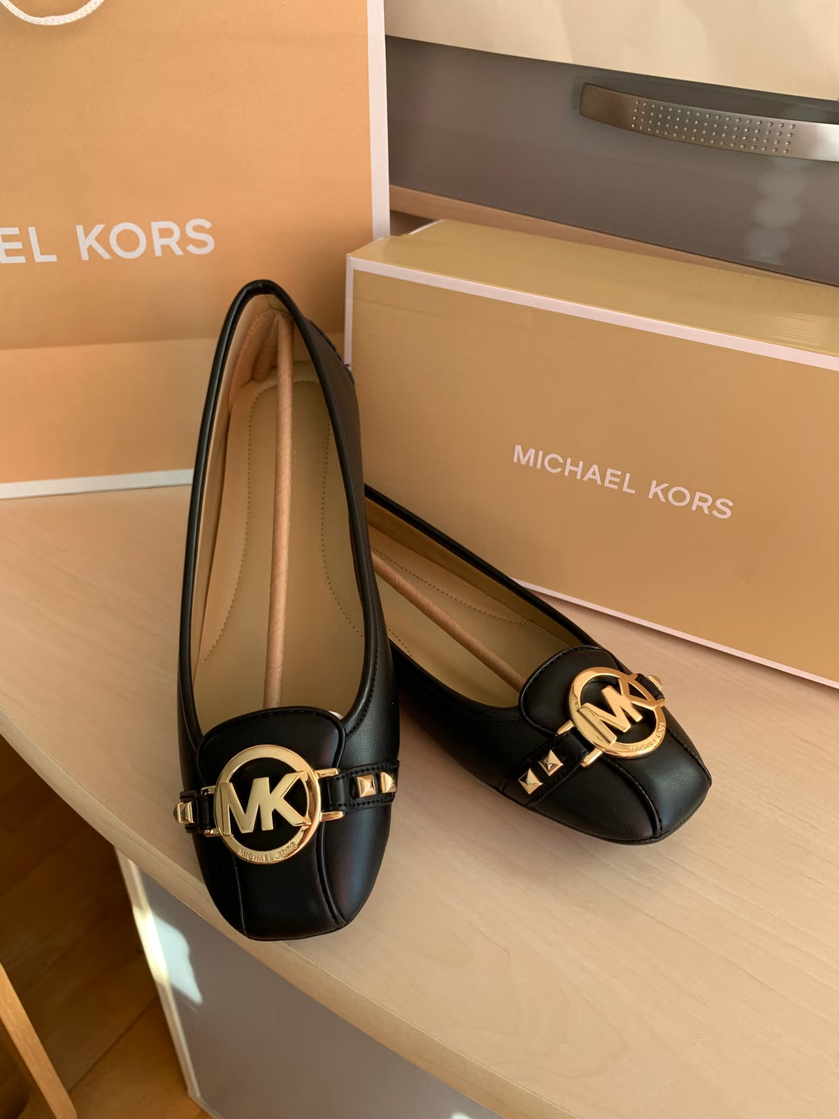 Michael Kors Fulton Studded Moccasin Flats