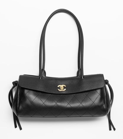 Chanel Grained Calfskin Bag With Brand Box