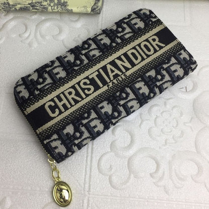 Dior Oblique Zipped Long Wallet