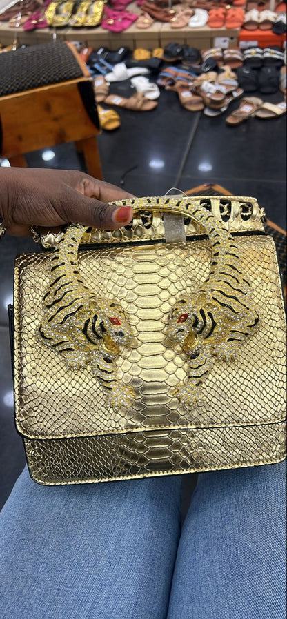 Roberto Cavalli Roar Bag | Golden
