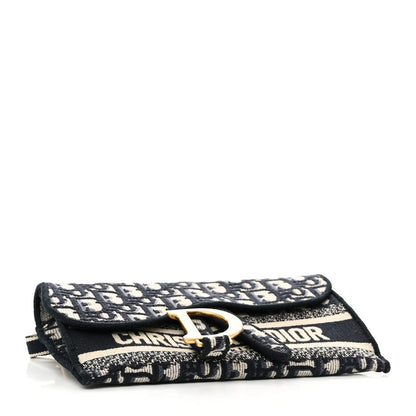 Dior Oblique Slim Saddle Wallet