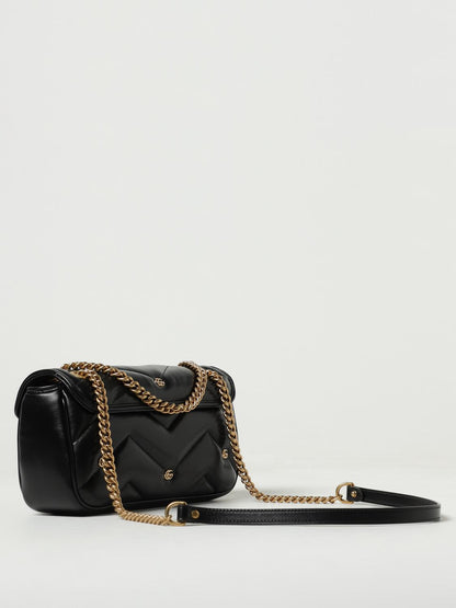 Gucci GG Marmont Mini Logo Studded Crossbody Bag With Box