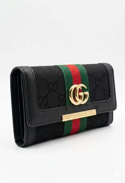 GUCCI Web CanvasLong Ladies Wallet