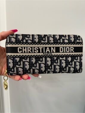 Dior Oblique Zipped Long Wallet